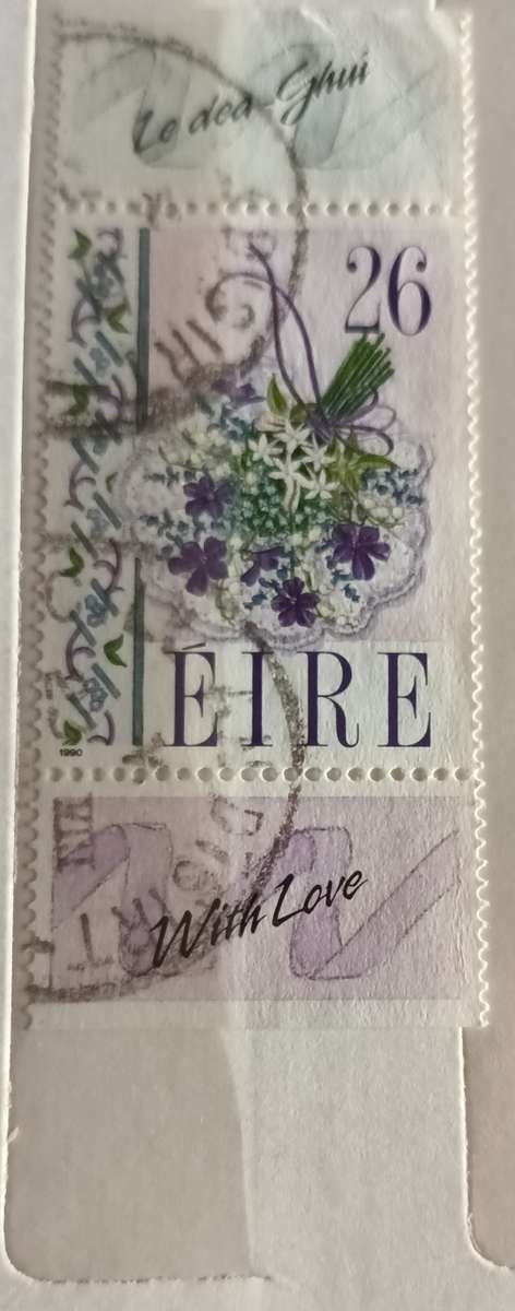 Ireland - 1 Booklet stamp with Labels - Used