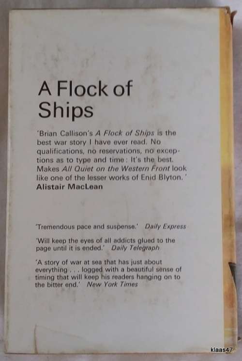 A Plague Of Sailors -Brian Callison - Hardcover 1971