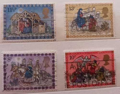 GB - 1979 - Christmas - 4 Used stamps
