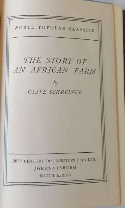 The Story Of An African Farm - Olive Schreiner - Small Hardcover