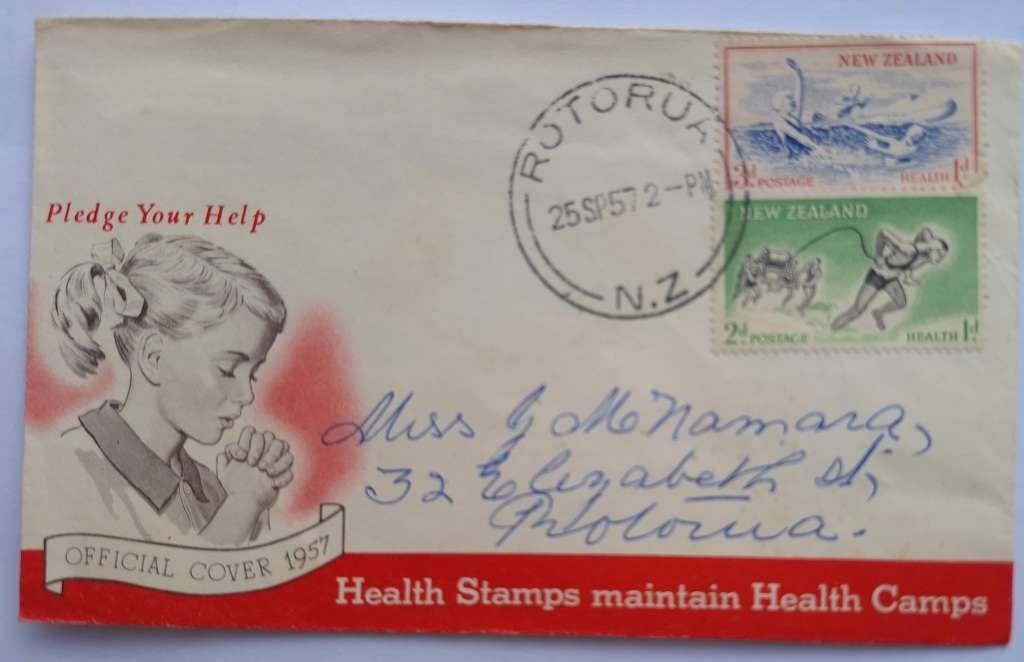 New Zealand 1957 Health Issue FDC