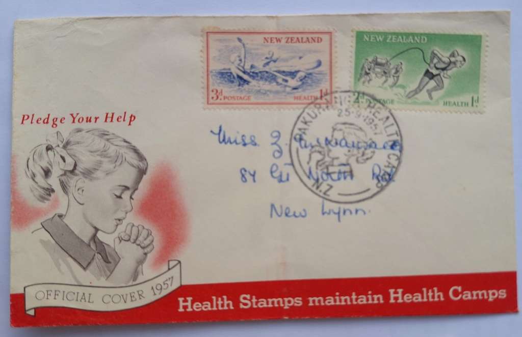 New Zealand 1957 Health Issue FDC