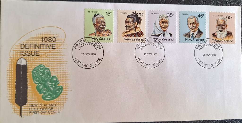 New Zealand 1980 Definitive Maori Personalities FDC