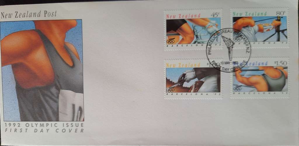 New Zealand 1992 Olympic Issue FDC