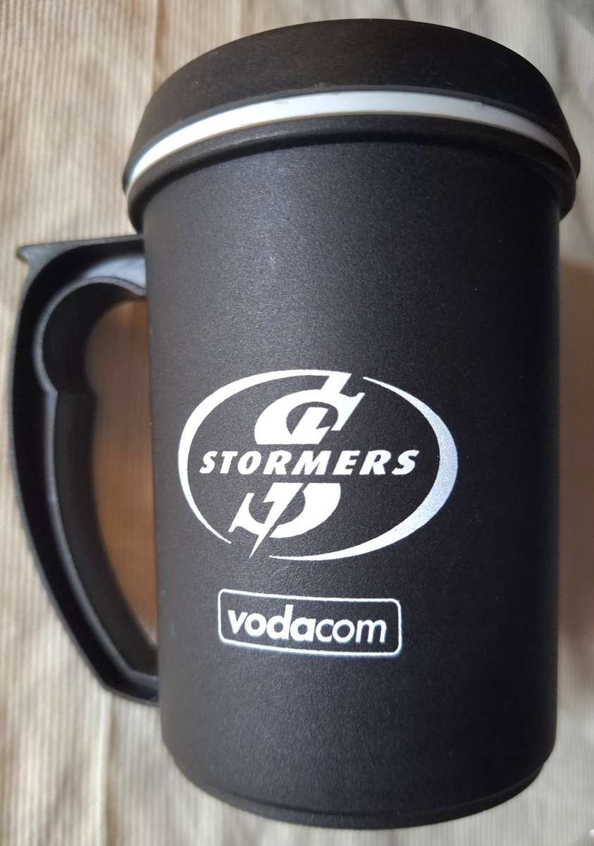 Black Stormers Lidded Travel Mug