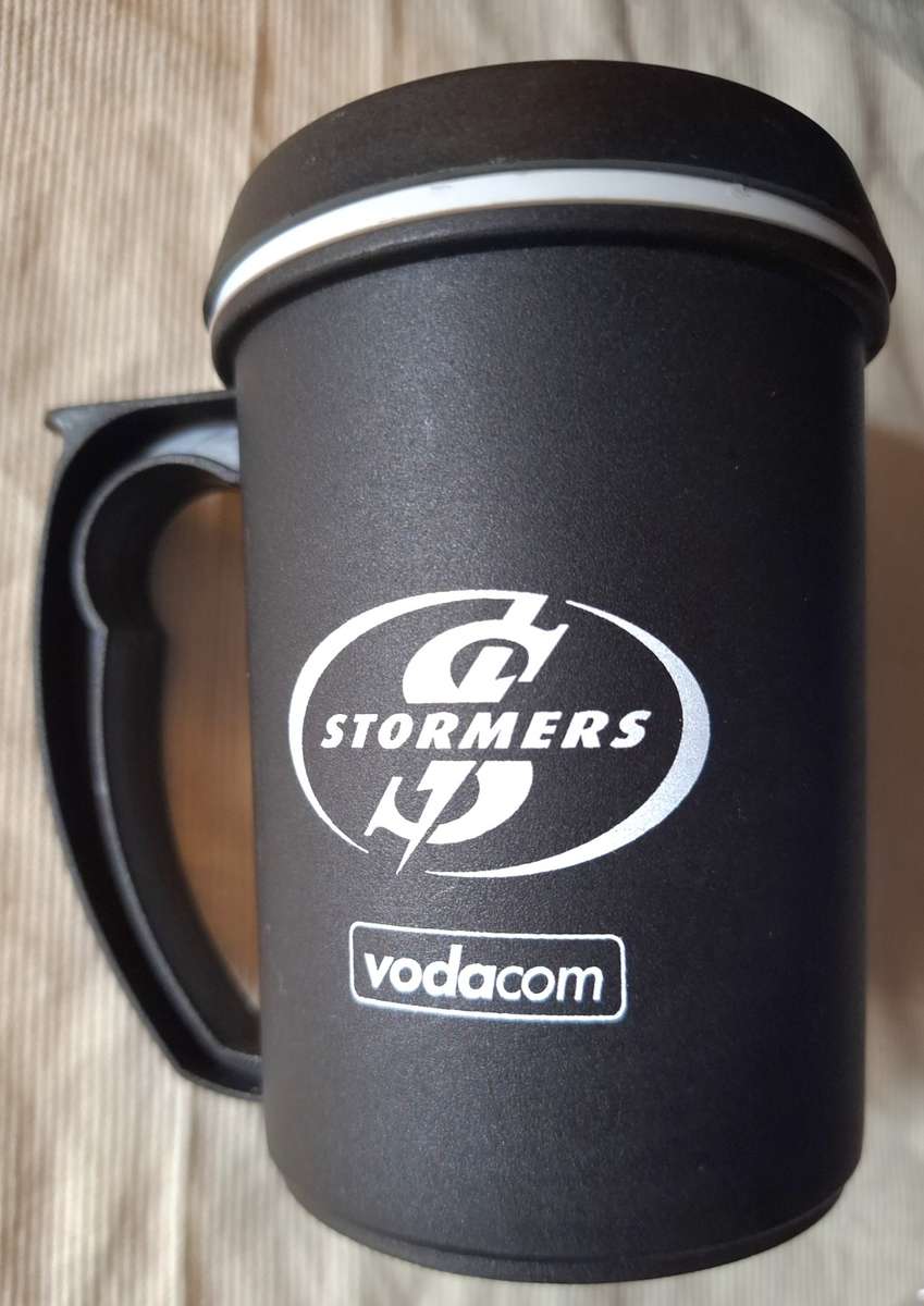 Black Stormers Lidded Travel Mug