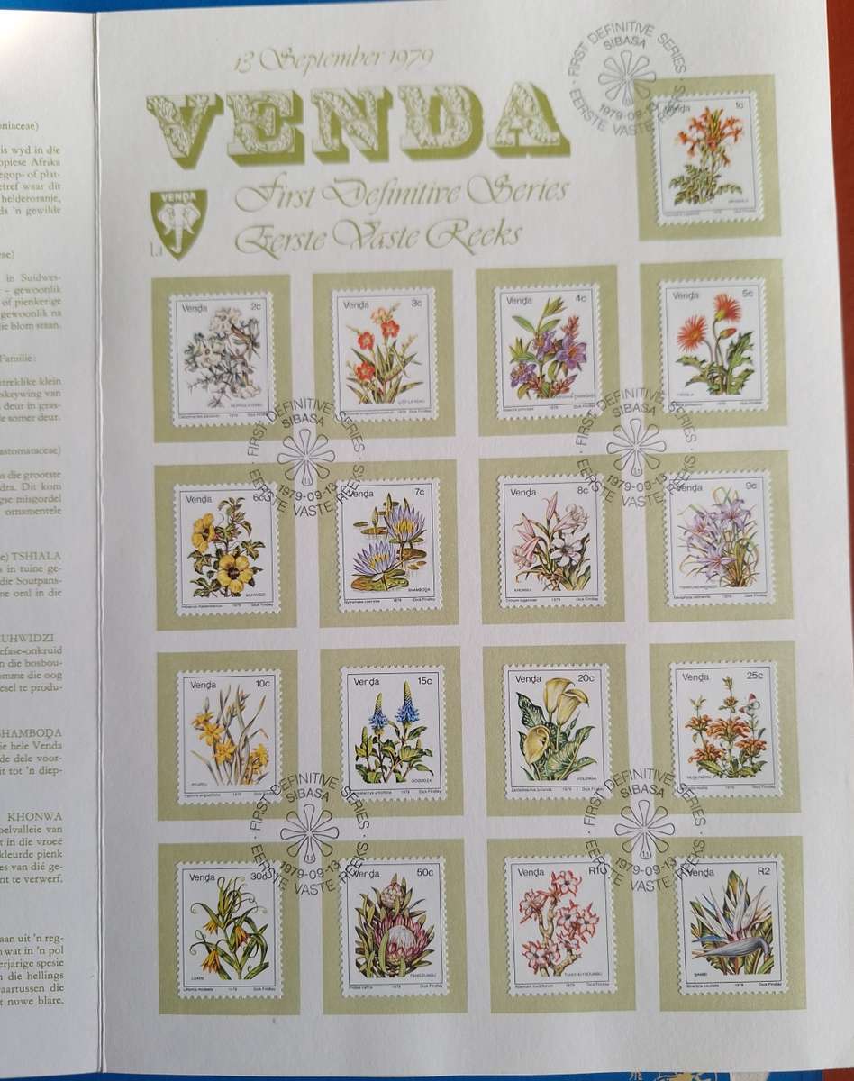 Venda 1979 First Definitive Series Folder 1.1 in Envelope