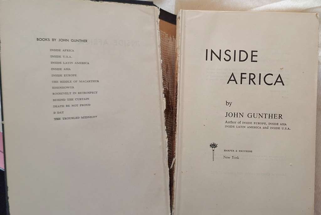 Inside Africa by John Gunther Hardcover