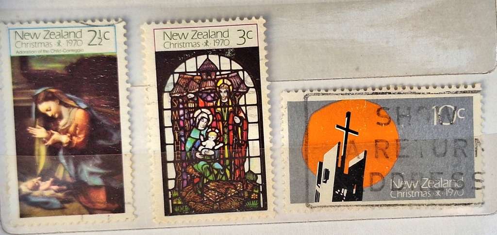 New Zealand 1970 Christmas Set of 3 Used stamps