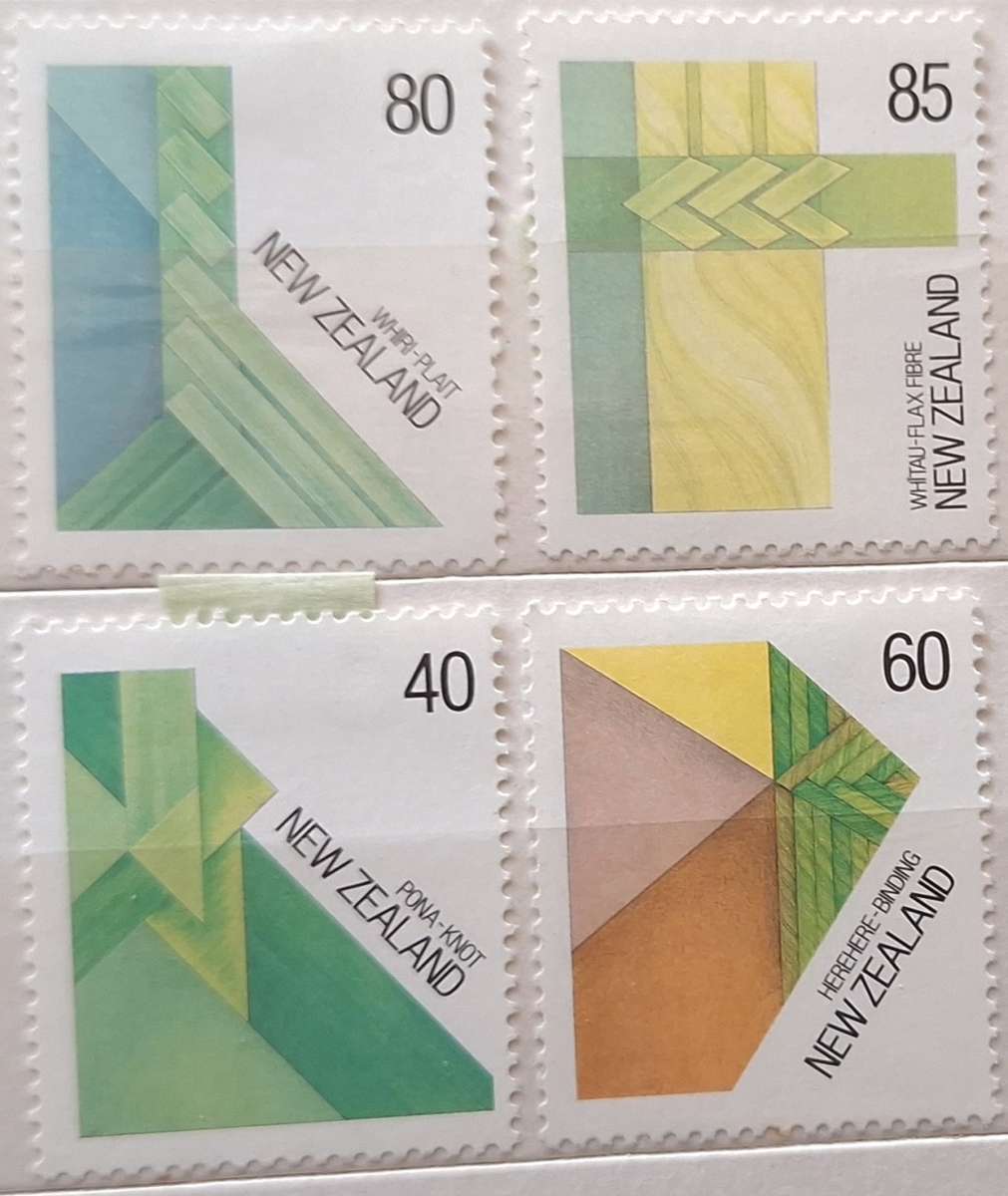 New Zealand 1987 Fibre Arts Set of 4 Unused Hinged Stamps