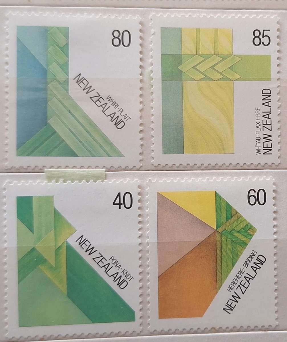 New Zealand 1987 Fibre Arts Set of 4 Unused Hinged Stamps