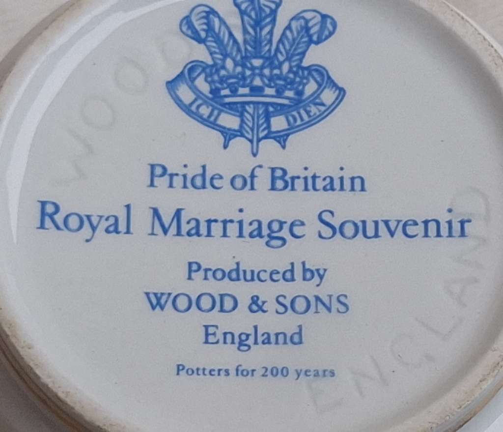 Royal Wedding 29th July 1981 Prince Charles & Lady Diana Spencer Mug by Wood & Sons England