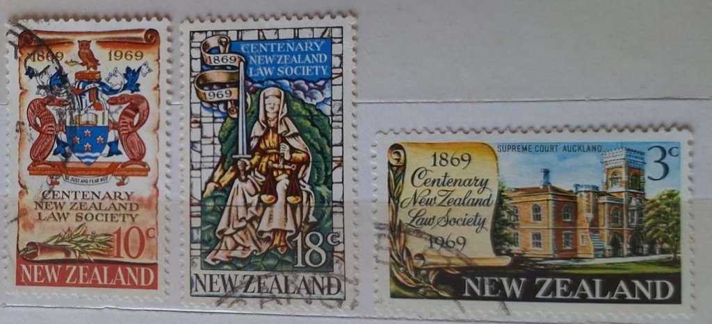 New Zealand 1969 Law Society Set of 3 Used Hinged stamps