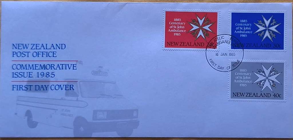 New Zealand 1985 St Johns Ambulance Centenary FDC