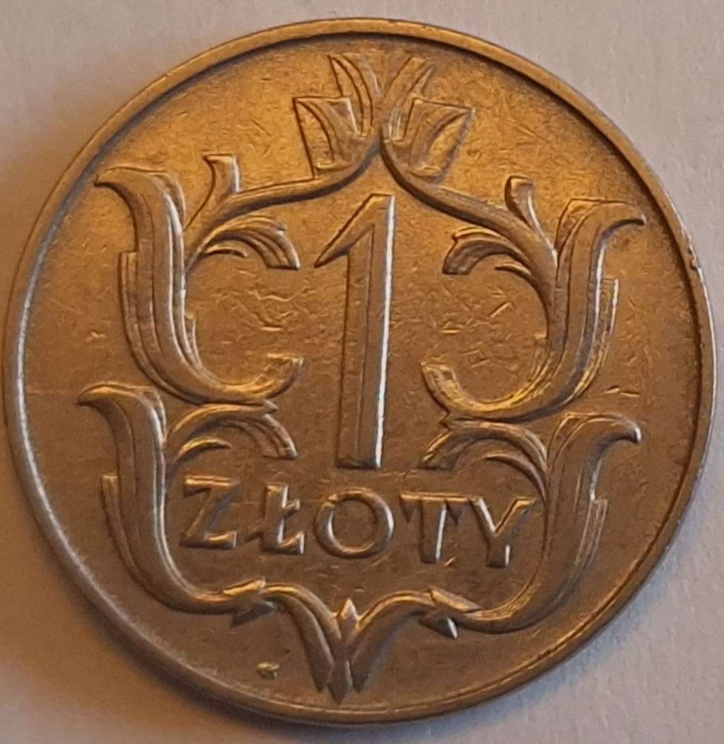 Poland  1929 1 Zloty  Nickel