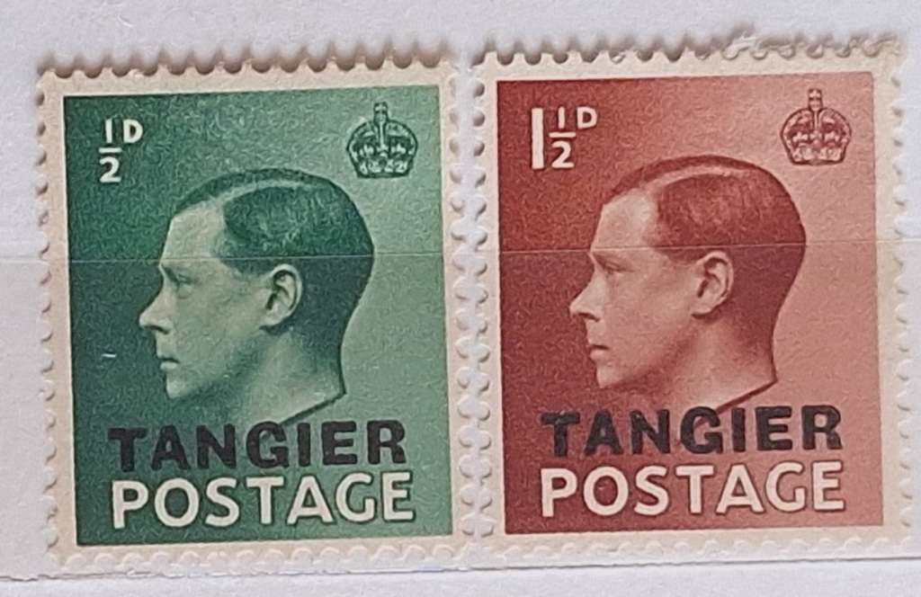 GB 1936 Edward VIII Overprint Tangier 2 Unused Hinged stamp