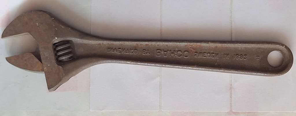 Vintage Bahco 0671-200 8" Shifting Spanner Made in Sweden