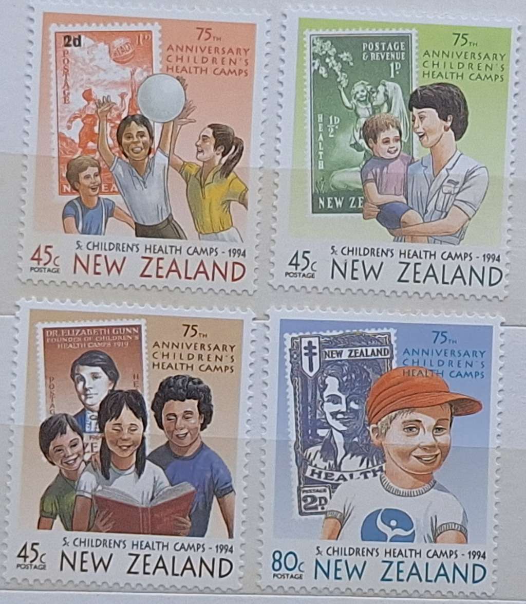 New Zealand 1994 Health Issue Set of 4 Mint stamps
