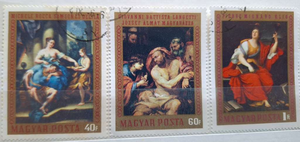 Hungary 1970 Paintings from Fine Arts Museum 3 Cancelled Hinged stamps
