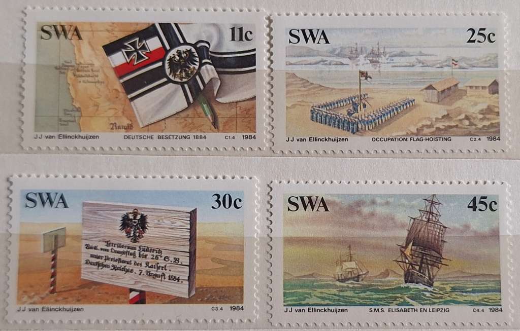 South West Africa 1984 Centenary of German Colonisation Set of 4 Mint stamps