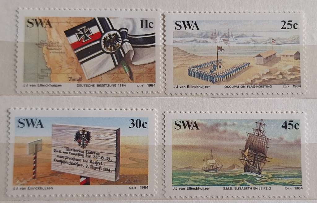 South West Africa 1984 Centenary of German Colonisation Set of 4 Mint stamps