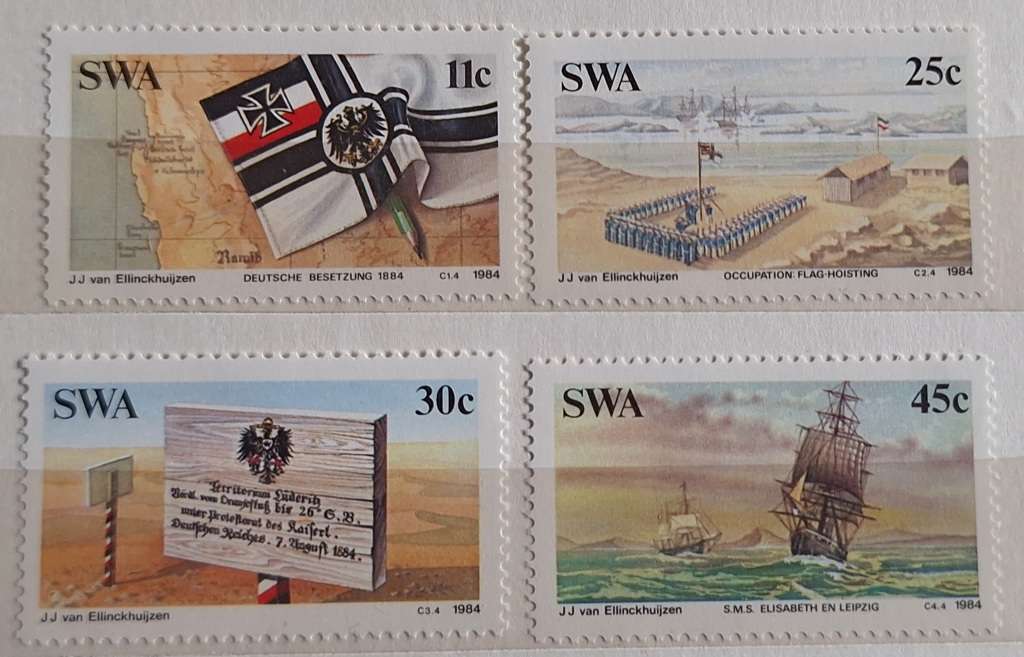 South West Africa 1984 Centenary of German Colonisation Set of 4 Mint stamps