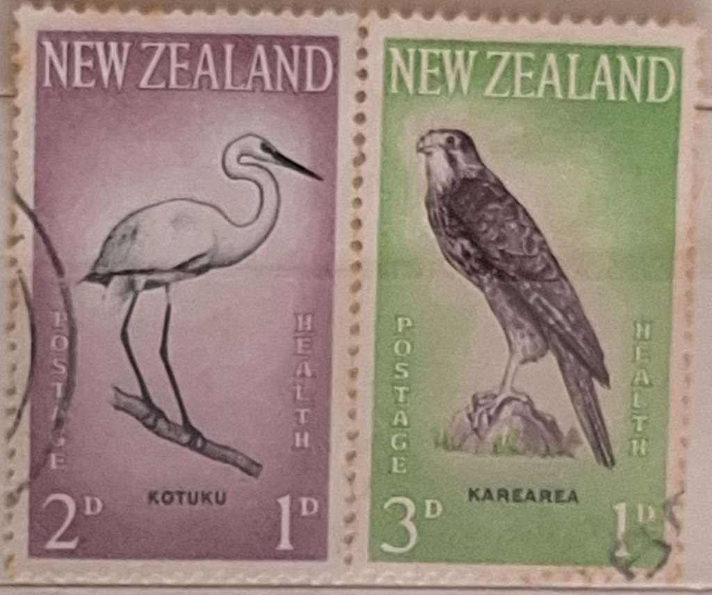 New Zealand 1961 Health Issue Birds Set of 2 Used stamps