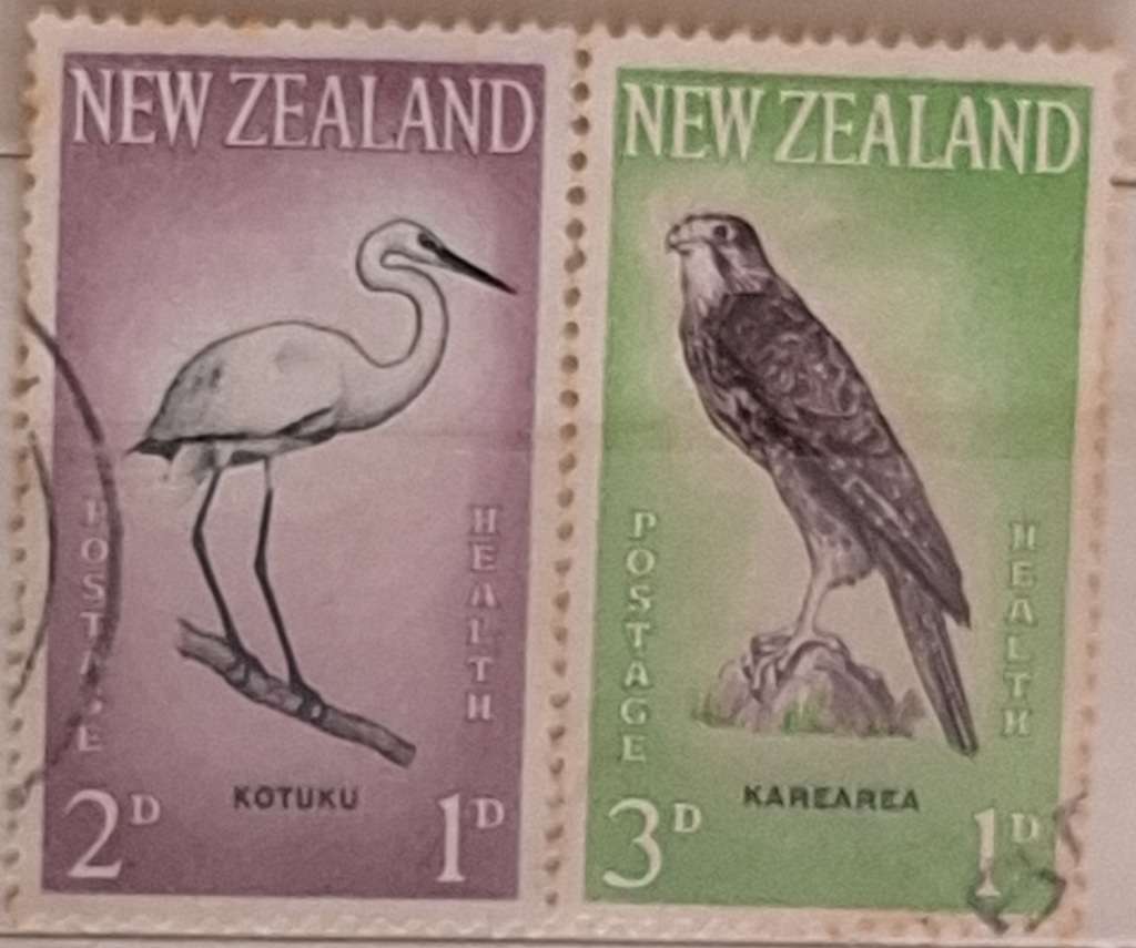 New Zealand 1961 Health Issue Birds Set of 2 Used stamps