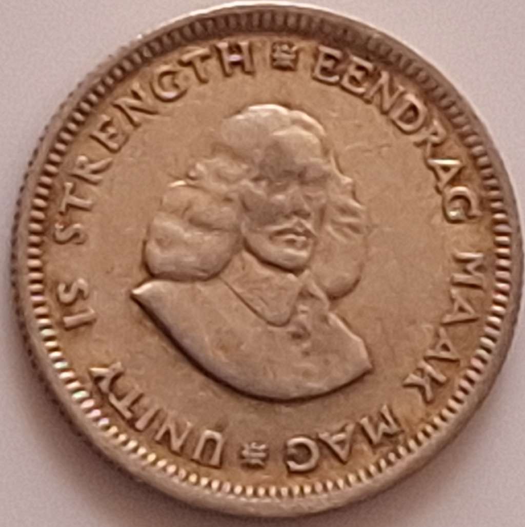 South Africa 1964 5c Silver