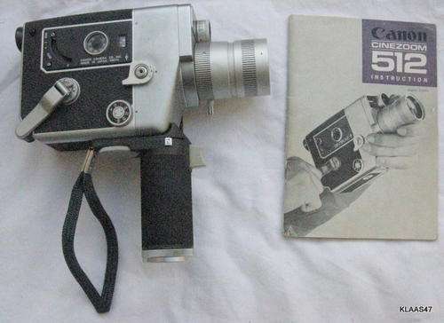 CANON : CINEZOOM 512 : IN BOX WITH INSTRUCTION BOOKLET : **NOT TESTED**GOOD FOR DISPLAY OR PROP**