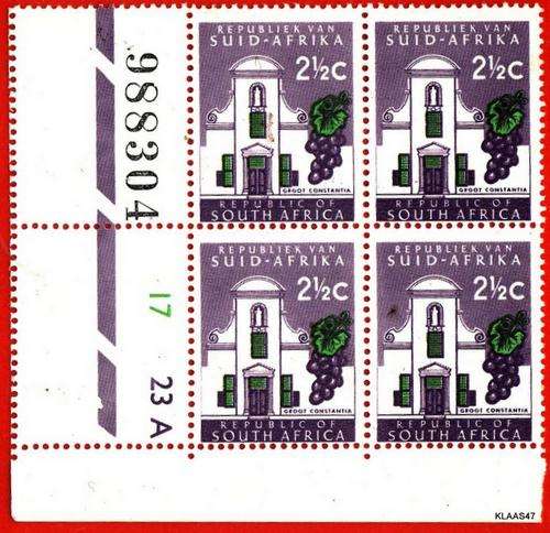 SACC 239 : RSA - 2 1/2c - GROOT CONSTANTIA - TYPE II : CYLINDER 17 23A : CONTROL BLOCK