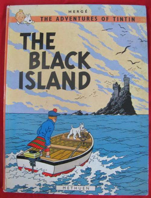 Herge The adventures of Tintin The Black Island  Methuen hardcover