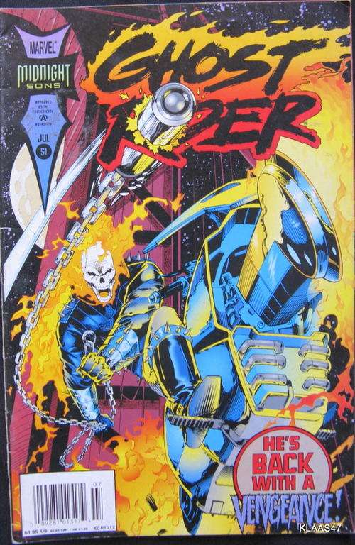 Ghost Rider. he 's back with a vengeance Marvel comics 1994