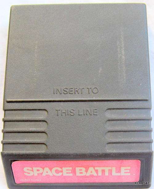 VINTAGE GAME CARTRIDGE : SPACE BATTLE : FOR UNKNOWN CONSOL