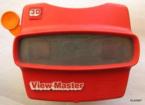VIEW-MASTER : 3D : RED PLASTIC : MADE IN U.S.A.