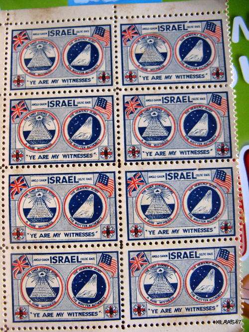 The British-Israel World Federation : Propaganga Stamp Booklet (With 23 stamps)