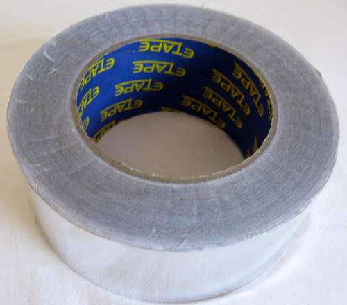 ALUMINIUM  TAPE : 47mm WIDE :  APPROX 50m PER ROLL.