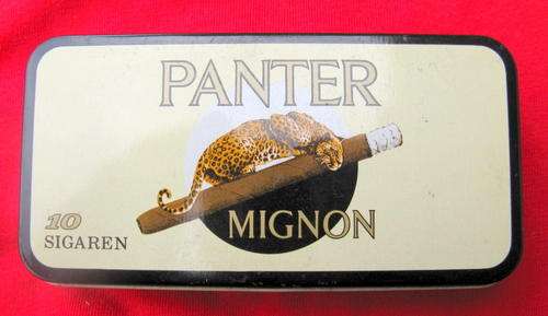 PANTER : CIGARETTE TIN : 10.3x5x2cm : MADE IN HOLLAND
