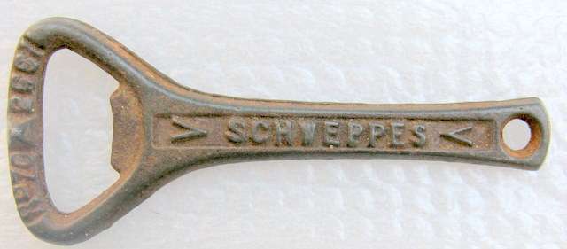 SCHWEPPES : BOTTLE OPENER : 9.5cm LONG