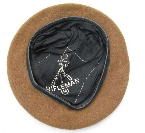 BERET : RIFLEMAN : NO SIZE -  53.5 cm INNER RIM
