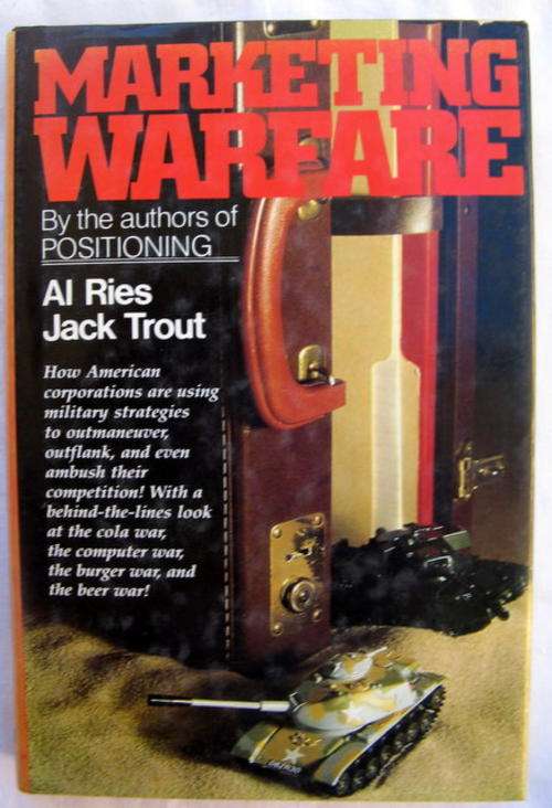 MARKETING WARFARE  BY AL RIES & JACK TROUT  HARDCOVER