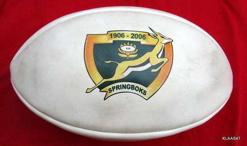 RUGBY BALL : SPRINGBOKS - 1906-2006 : PICTURES - SA WINS TRI-NATIONS - 1998 & 2004