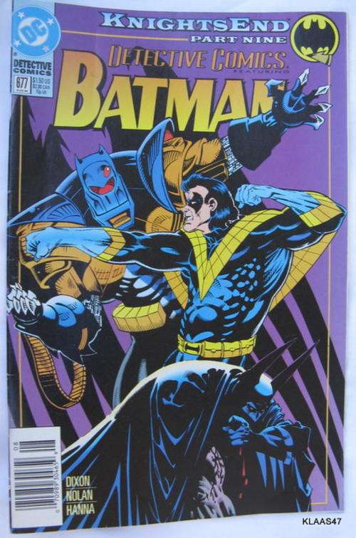 BATMAN : KNIGHTS END - PART NINE : DC COMICS - 677 AUG 94 : **SOME WRITING IN MARGINS ON LAST PAGE**