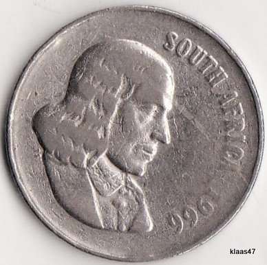 SOUTH AFRICA : 1966 : 50C