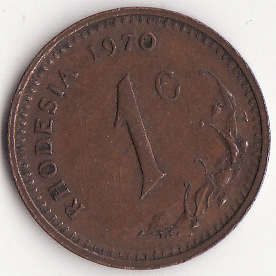 RHODESIA : 1970 :  1 CENT