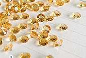 Gold Yellow Crystal Table Confetti (8mm)