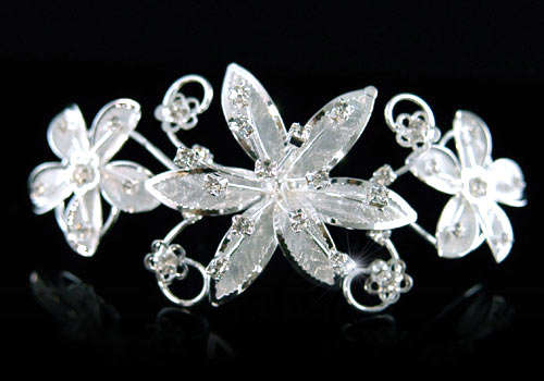 Bridal Flower Crystal Rhinestone Tiara