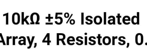 10kOhm Resistor array