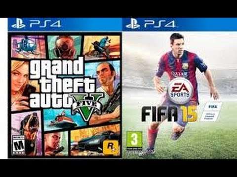 GRAND THEFT AUTO V (GTA 5) + FIFA 15 PS4