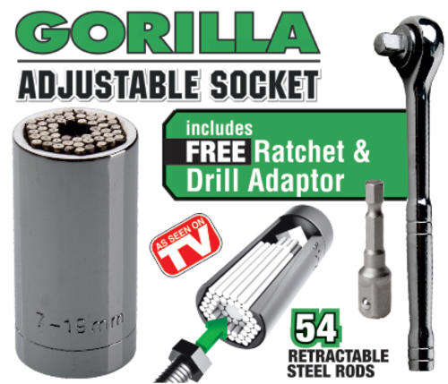 Gorilla Adjustable Socket Set